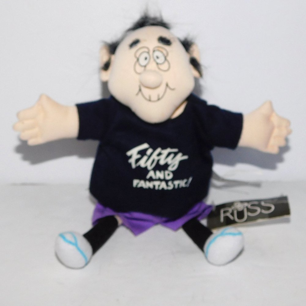Russ Geezer Gallery 8.5" Plush Fifty and Fantastic Plush Stuffed Doll New w Tag